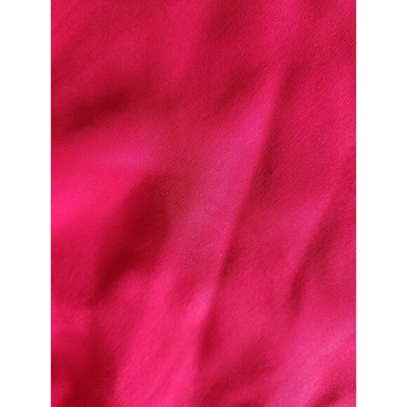 Mason Women's Size 2 One Shoulder Ruched Elastic Waist Silk Mini Dress Red - Picture 11 of 13